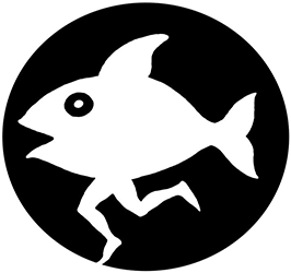 Runnig Fish Art Studio Logo